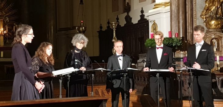 Vocalconsort Mainz singt sein Adventskonzert in der St. Ignaz Kirche in Mainz mit dem Titel NUN KOMM...